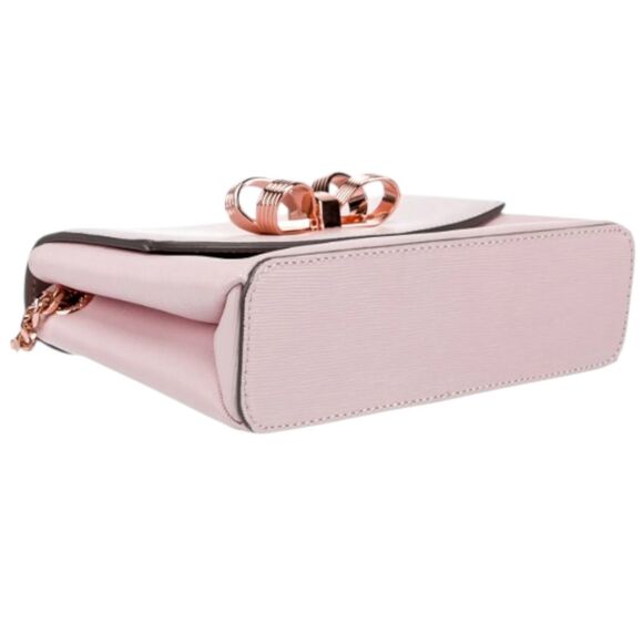 Ted Baker London Leorr Light Pink Shoulder Bow Bag & Rose Gold Hardware-Rare - Picture 4 of 5